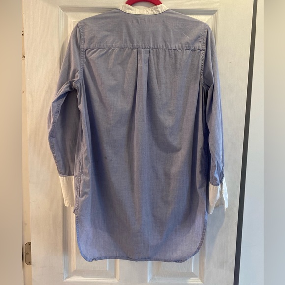 ❤️4/$40 SALE! ❤️ Banana Republic Cuffed Tunic Dress Shirt - Picture 3 of 6